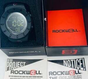 Rockwell The Coliseum Digital Watch 39mm Day Date WR Timer Backlight Adjustable